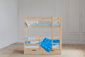 Детская кровать для мальчика без крыши с ящиками, без покраски в Орле