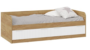 1-спальная детская кровать Хилтон Тип 1 900 (Дуб Крафт Золотой/Белый матовый) в Орле
