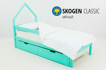 Кровать-домик в детскую мини Skogen мятная в Орле