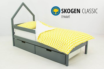 Детская кровать-домик мини Skogen графит в Орле