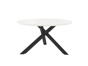 Журнальный круглый стол Триада-15Д, черный/белый в Орле