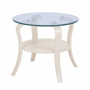 Стеклянный столик в зал Аннет с каркасом цвета Бежевый в Орле
