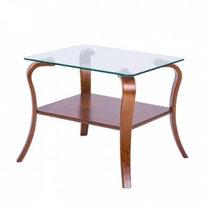 Стеклянный столик Шарм с каркасом цвета Вишня в Орле