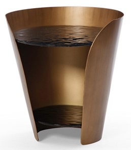 Стеклянный столик в зал ET6123 (D48,6) закаленное стекло/бронзовый в Орле