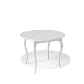 Стеклянный обеденный стол Kenner 1000С (Белый/Стекло белое глянец) в Орле