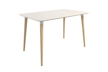 Обеденный стол Сканди 1, белый/светлый лак в Орле