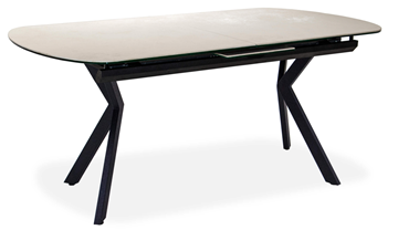 Керамический кухонный стол Шамони 1CX 140х85 (Oxide Avorio/Графит) в Орле