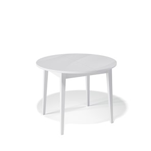 Кухонный стол раздвижной Kenner 1000M (Белый/Стекло белое сатин) в Орле