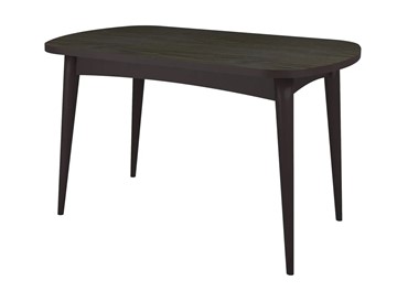 Обеденный овальный стол Ялта с цилиндрическими опорами Венге/Ясень Анкор темный в Орле