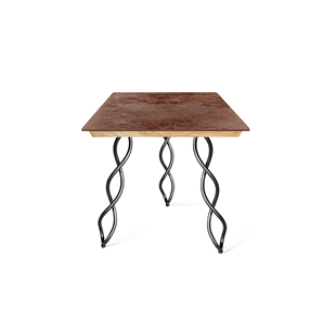 Керамический кухонный стол SHT-TU17 (3 шт.)/ТT8 60/60 (черный муар/прозрачный лак/коричневая сепия) в Орле