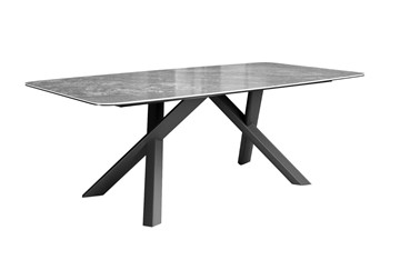 Керамический стол DikLine KS220 керамика Monsoon (серый глянец JA688) / опоры черные в Орле