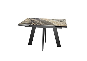 Стол обеденный раскладной DikLine SKM120 Керамика Amadeus/подстолье черное/опоры черные в Орле