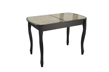 Стеклянный стол Экстра 2 цвет венге-арабика (1000х600х745) в Орле