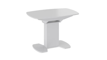 Стеклянный обеденный стол Портофино (СМ(ТД)-105.01.11(1)), цвет  Белый глянец/Стекло белое в Орле