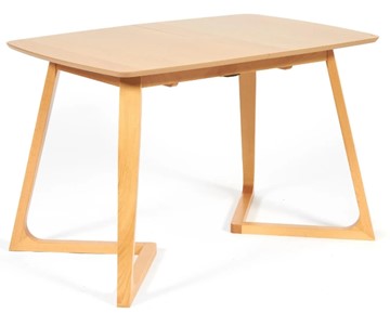 Кухонный раскладной стол VAKU (Ваку) бук/мдф 80x120+40x75, Натуральный бук арт.13987 в Орле