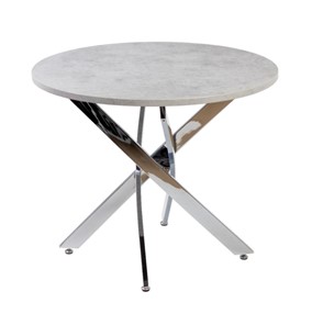 Обеденный круглый стол Фиеро 900, Бетон/Хром в Орле