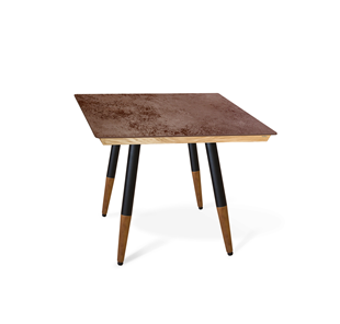 Керамический кухонный стол SHT-TU12 (4 шт.)/ТT8 60/60 (черный/темный орех/прозрачный лак/коричневая сепия) в Орле
