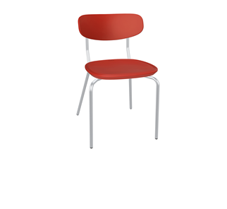 Обеденный стул SHT-ST85-2/SB85-2/S85M (красный/хром лак) в Орле