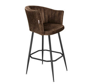 Барный стул SHT-ST42-1 / SHT-S148 (кофейный трюфель/черный муар) в Орле