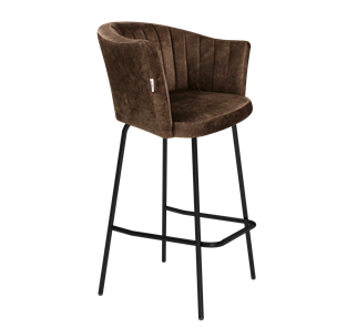 Барный стул SHT-ST42-1 / SHT-S29P (кофейный трюфель/черный муар) в Орле