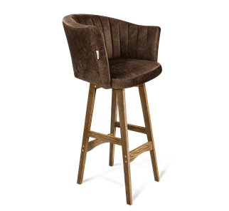 Барный стул SHT-ST42-1 / SHT-S65 (кофейный трюфель/дуб брашированный коричневый) в Орле