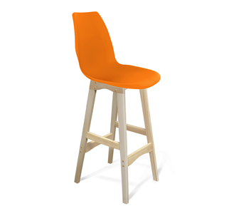 Барный стул SHT-ST29/S65 (оранжевый ral2003/прозрачный лак) в Орле
