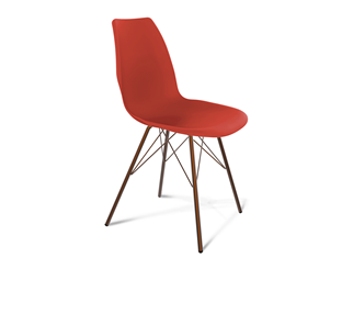 Обеденный стул SHT-ST29/S37 (красный ral 3020/медный металлик) в Орле