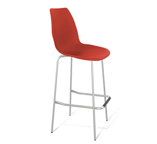 Барный стул SHT-ST29/S29 (красный ral 3020/хром лак) в Орле