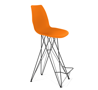 Барный стул SHT-ST29/S66 (оранжевый ral2003/черный муар) в Орле