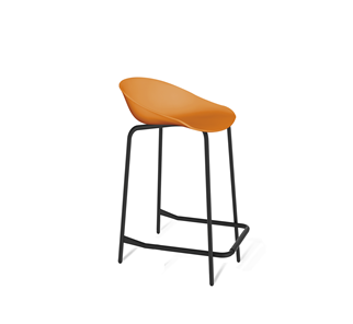 Барный стул SHT-ST19/S29-1 (оранжевый/черный муар) в Орле