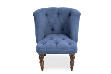 Мягкое кресло Бриджит синий ножки коричневые в Орле