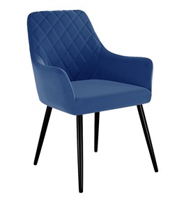 Обеденный стул 241, микровелюр Z20 синий, ножки черные в Орле