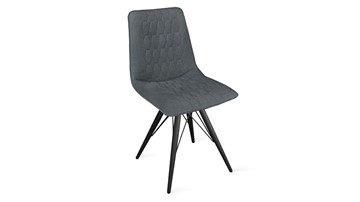 Обеденный стул Хьюго К3 (Черный муар/Микровелюр Jercy Graphite) в Орле