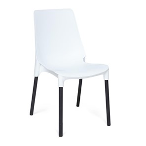 Обеденный стул GENIUS (mod 75) 46x56x84 белый/черные ножки арт.12829 в Орле