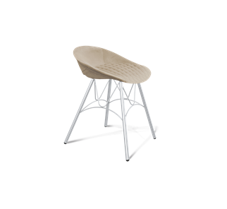 Обеденный стул SHT-ST19-SF1 / SHT-S100 (ванильный крем/хром лак) в Орле