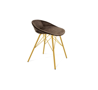 Обеденный стул SHT-ST19-SF1 / SHT-S37 (кофейный трюфель/золото) в Орле