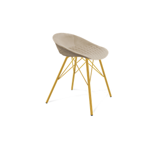 Обеденный стул SHT-ST19-SF1 / SHT-S37 (ванильный крем/золото) в Орле