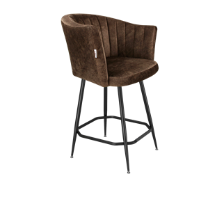 Полубарный стул SHT-ST42-1 / SHT-S148-1 (кофейный трюфель/черный муар) в Орле