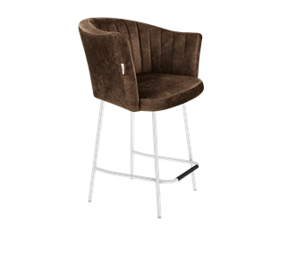 Полубарный стул SHT-ST42-1 / SHT-S29P-1 (кофейный трюфель/белый муар) в Орле