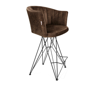Полубарный стул SHT-ST42-1 / SHT-S66-1 (кофейный трюфель/черный муар) в Орле