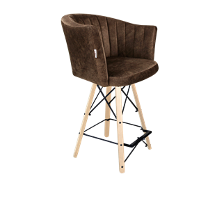 Полубарный стул SHT-ST42-1 / SHT-S80-1 (кофейный трюфель/прозрачный лак/черный) в Орле