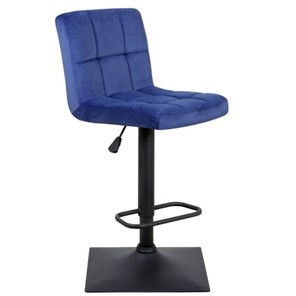 Барный стул Курт с мягкой спинкой WX-2320 велюр синий в Орле