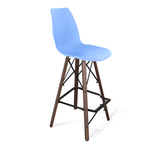Барный стул SHT-ST29/S80 (голубой pan 278/темный орех/черный) в Орле