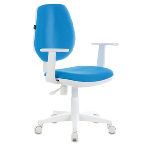 Кресло Brabix Fancy MG-201W (с подлокотниками, пластик белый, голубое) 532411 в Орле