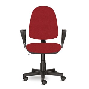 Офисное кресло Brabix Prestige Ergo MG-311 (регулируемая эргономичная спинка, ткань, красное) 532424 в Орле