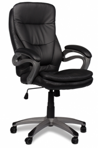 Офисное кресло J 9302 экокожа /пластик, черный в Орле