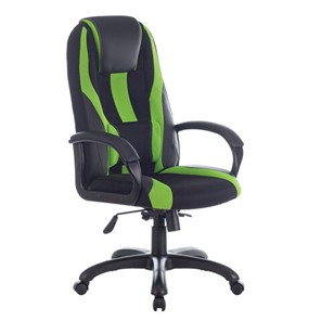 Компьютерное кресло Brabix Premium Rapid GM-102 (экокожа/ткань, черное/зеленое) 532419 в Орле
