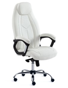 Кресло офисное BOSS Lux, кож/зам, белый, арт.15307 в Орле