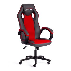 Компьютерное кресло RACER GT new кож/зам/ткань, металлик/красный, арт.13249 в Орле