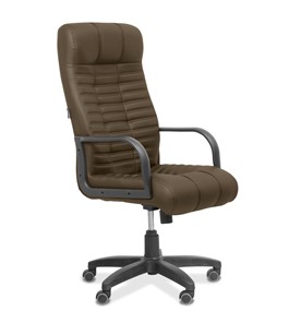 Офисное кресло для руководителя Атлант, экокожа премиум / коричневая CN1116 в Орле